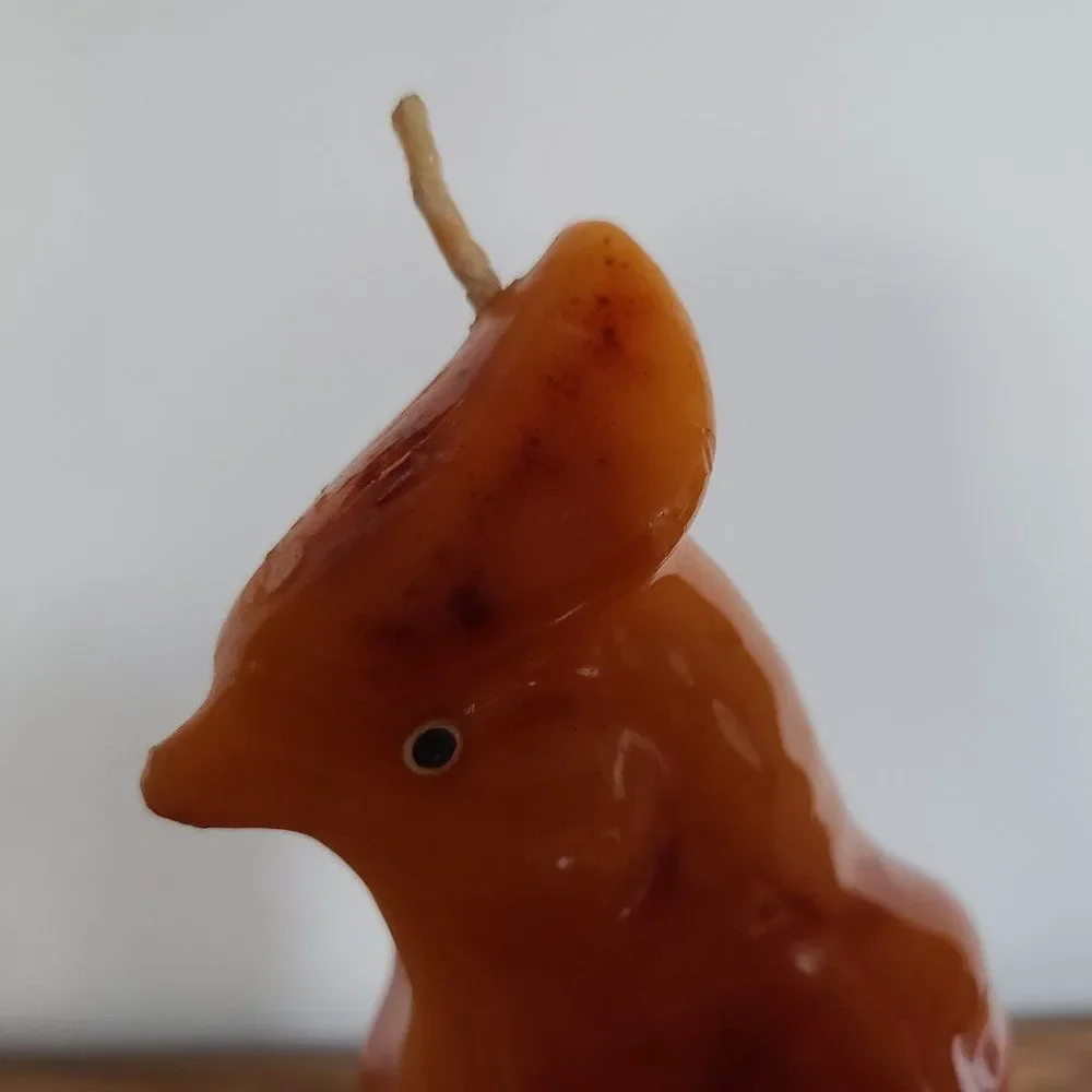 Vintage Unique Novelty Wax Candle - Bird on Perch - Vintage Rare UNIQUE Unlit